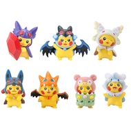 Pokemon Figures Toy Set Pikachu Charmander Bulbasaur Squirtle PVC Figure Action Dolls Children Christmas Birthday Gift
