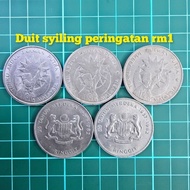 (B50) duit syiling peringatan rm1 duit syiling lama duit lama kertas lama rm1 lama barang lama anti