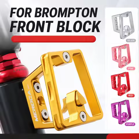 For Brompton Front Bag Bracket Block Folding Bike Bag Carrier Block Extension Adapter Bicycle Front 