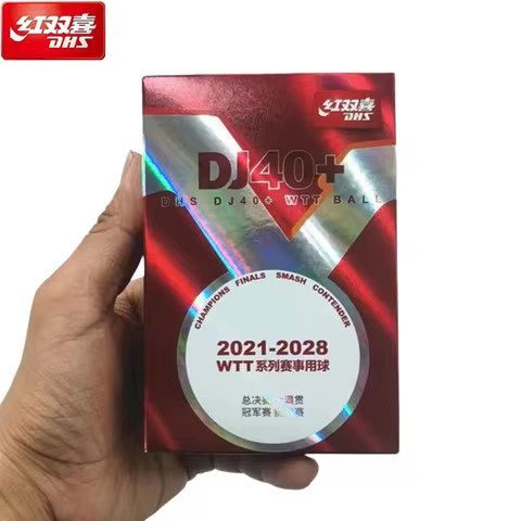 6 Pcs/Box DHS WTT Ping Pong Balls DJ40+ Official Table Tennis Games Use 3 Star Table Tennis Balls fo