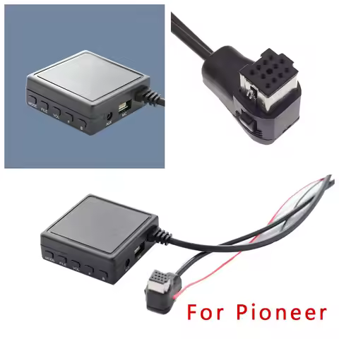 Auto AUX USB Stereo Music Adapter With Mic Port Cable For Pioneer Radio IP-BUS P99 P01 Bluetooth 5 M