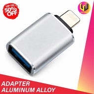 USB to 8-Pin OTG Adapter Aluminum Alloy Fast Transfer Charging Plug & Play