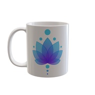Blue Lotus Motif Mug