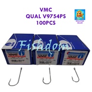 FISHDOM VMC QUAL V9754PS CARBON STEEL 100PCS FISHING HOOK