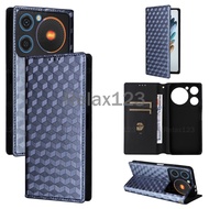 For ZTE Nubia Music 4G ZTE NubiaMusic 4G Nubia Music 4G Casing 2024 Stereoscopic Lines Flip Wallet P