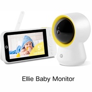 Ellie Baby Monitor No WiFi Baby Monitor with Camera and Audio 5" IPS 1080P with Wall Mount 6000mAh B