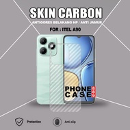 ITEL A90 ITEL A80 ITEL A70 ITEL A27 ITEL A60S ITEL A50 SKIN CARBON TRANSPARENT ANTI-SCRATCH ANTI-FUN