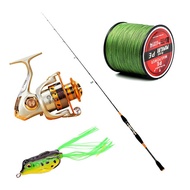 Fishing Kits 1.85m Rod EF4000 12BB Reel 300m PE Line 15g Ray