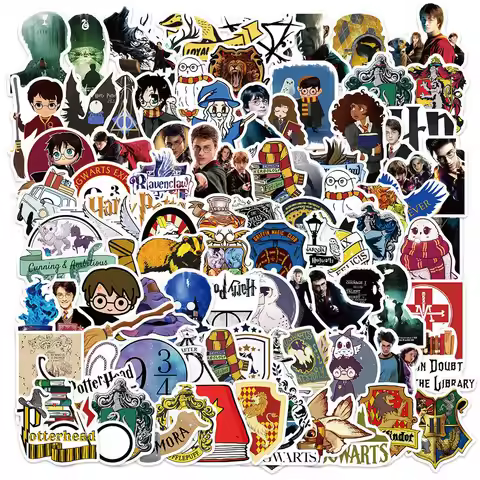 100 Harry Potter Stickers Sci-fi Movie Graffiti, Phone Case, Skateboard, Suitcase, Waterproof Div De