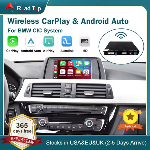 RoadTop Wireless CarPlay for BMW CIC 1 2 3 4 5 7 Series X1 X3 X4 X5 X6 E81 E82 E90 E93 F10 F11 F07 G