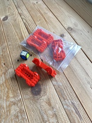 Lego Part Red Vehicle Base 5x10x2 1/2 w/ Mudguards No 11650c01