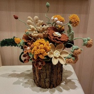 Kit DIY Bunga Berkait Bunga Matahari yang Ditampilkan Bunga Berkait Buatan Tangan Bunga Tiruan Produ