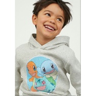 H&M Hoodie sweater pokemon wipe 3-8y