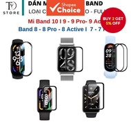 Screen protector for Xiaomi Mi Band Miband 10, 9, 9 Pro, 9 Active, Mi Band 8, 8 Pro, 8 Active, Mi Ba