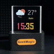 Clock 3D Hologram WiFi Desk Clock 3D Photo Display Transparent Digital Clock Desk Decor Hologram Cub