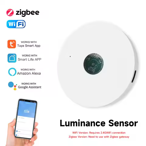 WiFi/Zigbee Smart Luminance Sensor Light Detection Tuya Smart Life Home Automation for Amazon Alexa