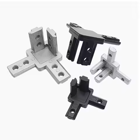 4pack 3-Way End Corner Bracket Connector for T slot 1515 2020 3030 4040 Aluminum Extrusion Profile 3