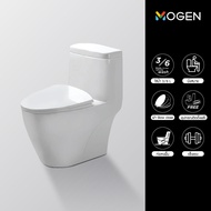 MOGEN MO38N  โถสุขภัณฑ์ชิ้นเดียว (ฝา Slow Close) สีขาว