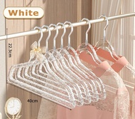 GREENSINDOOR 30pcs hanger baju Transparent Hanger clothes hanger Household Hanger Seamless Anti-slip