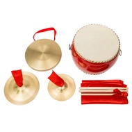 Gong, drum, cymbal, three sentences and a half performances, props, musical instruments, full set of kindergarten gongs and cymbals, children's toys for adult occasions.