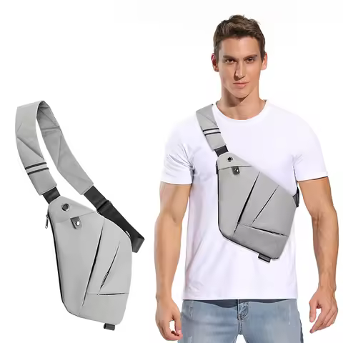 Men's Chest Bag Digital Storage Gun Bag Slung Crossbody Sports Waist Bag Multifunctional Personal Sh