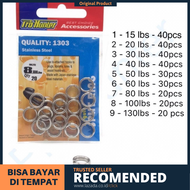 Split Ring Pro Hunter Lure Ring Popper - Stainless Steel Pro Hunter 1303