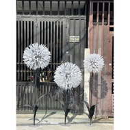 Giant Dandelion Flower, Set of 3 Dandelion Pillars