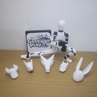 Dummy 13 Animal Head Pack 2 Contains 5 Heads Figure Head Accessories Dummy 13 Action Figure