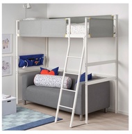 IKEA VITVAL Loft Bed White/Grey