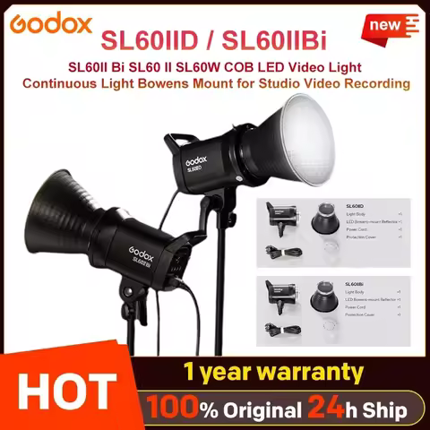 Godox SL60IID SL60IIBi SL60II Bi SL60 II SL60W COB LED Video Light Continuous Light Bowens Mount for