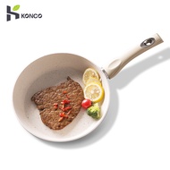 Konco  24/28cm non-stick pan Smokeless pot frying Pan Aluminum flat Pans Gas and induction cooking p