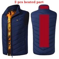 9 Areas Heated Vest Men Electric USB Vest Waistcoat Woman Coat Feather Thermal Heated Jacket Nerf Vest Heating Gilet Chauffant