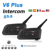 V6C 1500M Referee Intercom Headsets for 2-6 Group Bluetooth Communication among Soccer, Handball, an