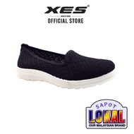 XES Ladies BSLCBT05 Casual Slip On Sneakers (Grey, Black)