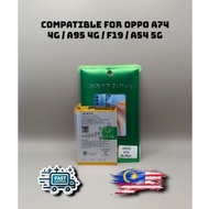 Ready Stock With 3 Month Warranty Compatible For OPPO A74 4g / A95 4g / F19 / A54 5g BATTERY.