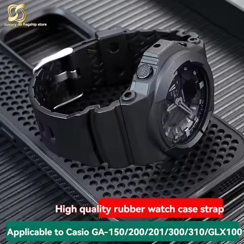 For Casio G-SHOCK GA-150/GA-200/GA-201/GA-300/GA-310/GLX100 modified high-quality rubber case watch 