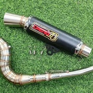 Daeng sai4 Pipe canister conical open specs exhaust Pipe for Wave 125 Xrm 110/125 Wave 100/110/115 R
