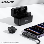 ACEFAST R6 Wireless Microphone Lavalier Dual AI Noise Reduction Low Latency 0.025s Battery 27 Hours
