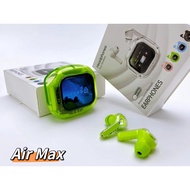 HiRse Air Max Full Color Touch Screen Earbuds Transparent Wireless Earphones with Noise Cancelling C