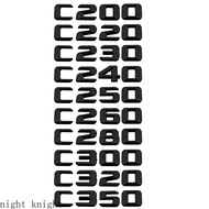 Night knight Modified Digital Alphabet Black and Silver C200 C220 C230 C240 C250 C260 C280 C300 C320