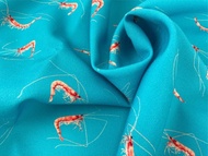 櫻花蝦紋開領連衣裙