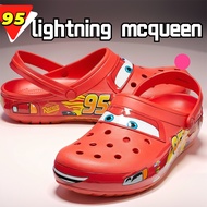 [ZHUIS] Cartoon Disney Lightning Mcqueen Crocs Outdoor swimming pool beach slippers Waterproof anti 