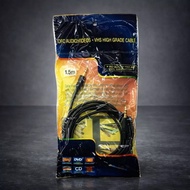 1in1 AV Audio Cable 3.5mm Jack to RCA 1.5 Meter AUX AV Music Connection 1 in 1 1 Meter Audio 1in1 AV