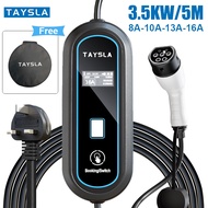 TAYNIU EV Charger Type2 3.5KW 16A With WIFI APP Control Electric Car Charger Adjustable Current & Ch