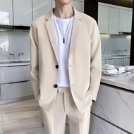 HUILISHI Fashionable Korean style mens long sleeve suit jacket