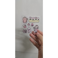 Cute Girl Decorative Sticker Size 8x8cm Hot Model To Stick 2 Liter Water Bottle [Water Bottle Gift]