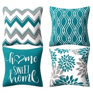 60×60.45×45.40×40.Green geometric pillow case.Bedding bolster case.