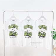 Ganni Cherry Relaxed T-shirt(GREEN) New!!!