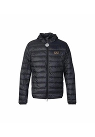 Emporio Armani EA7 Men’s Core Identity Down Jacket with Hood in Black 8NPB24 PNGPZ 0208