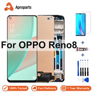 For OPPO Reno8 LCD Display Reno 8 4G 5G CPH2457 CPH2359 Touch Screen Digitizer Assembly With Frame